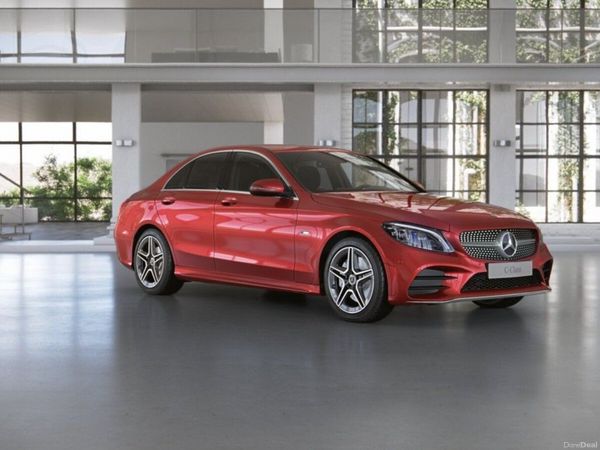 Mercedes-Benz C-Class Saloon, Diesel Plug-in Hybrid, 2021, Red