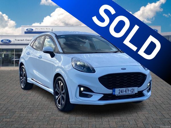 Ford Puma SUV, Petrol Hybrid, 2024, White