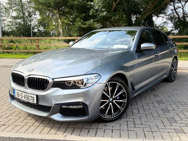 BMW 5-Series Saloon, Petrol Plug-in Hybrid, 2018, Blue