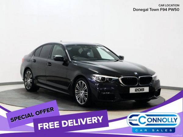 BMW 5-Series Saloon, Petrol Plug-in Hybrid, 2018, Grey