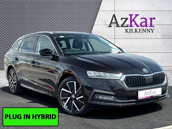 Skoda Octavia Estate, Petrol Plug-in Hybrid, 2021, Black