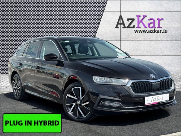 Skoda Octavia Estate, Petrol Plug-in Hybrid, 2021, Black