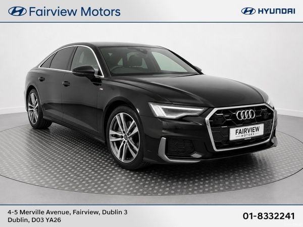 Audi A6 Saloon, Petrol Hybrid, 2025, Black