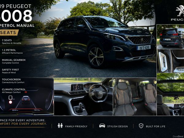 Peugeot 5008 MPV, Petrol, 2019, Blue