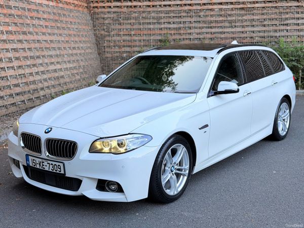 BMW 5-Series Estate, Diesel, 2015, White
