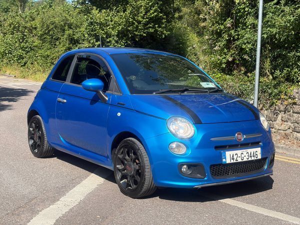 Fiat 500 Hatchback, Petrol, 2014, Blue