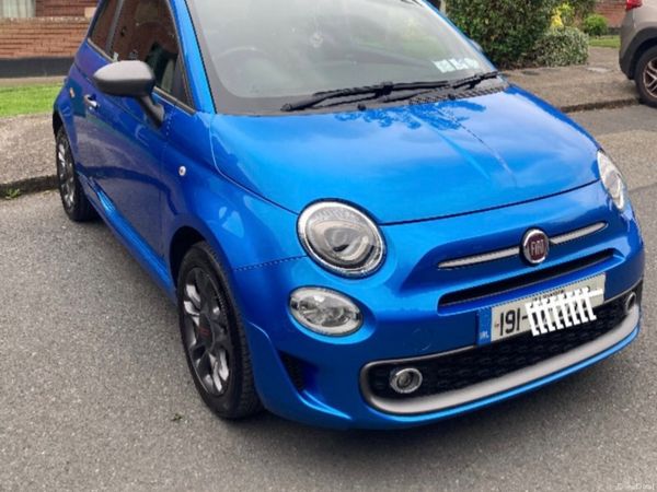 Fiat 500 Hatchback, Petrol, 2019, Blue