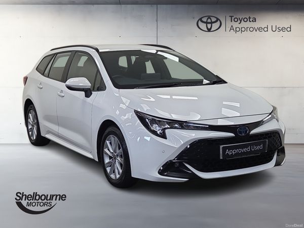 Toyota Corolla Estate, Petrol Hybrid, 2023, White