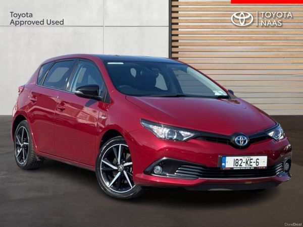 Toyota Auris Hatchback, Petrol Hybrid, 2018, Red