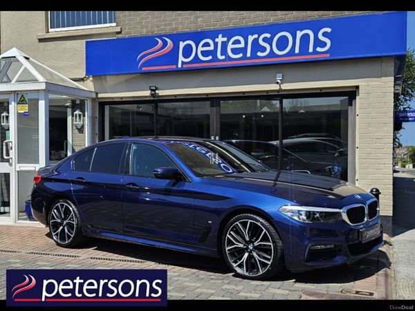 BMW 5-Series Saloon, Petrol Plug-in Hybrid, 2020, Blue