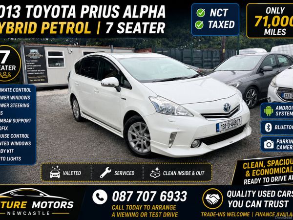 Toyota Prius MPV, Petrol Hybrid, 2013, White