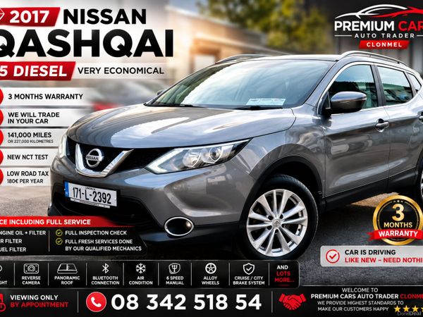 Nissan Qashqai SUV, Diesel, 2017, Grey