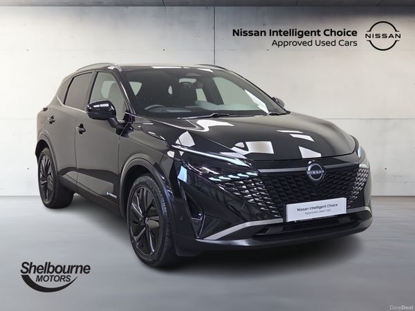 Nissan Qashqai Hatchback, Petrol Hybrid, 2025, Black