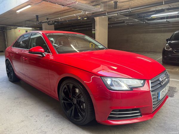Audi A4 Saloon, Diesel, 2017, Red