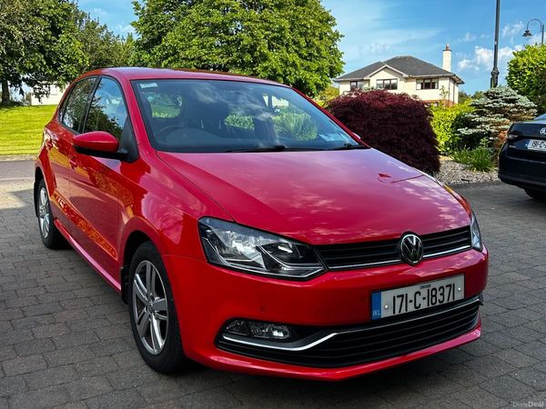 Volkswagen Polo Hatchback, Petrol, 2017, Red