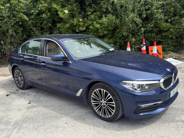 BMW 5-Series Saloon, Diesel, 2018, Blue