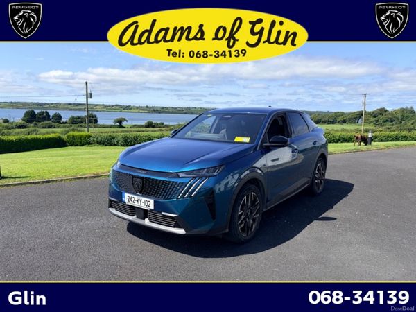 Peugeot 3008 SUV, Petrol Hybrid, 2024, Blue