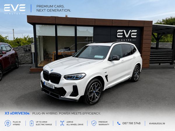 BMW X3 SUV, Petrol Plug-in Hybrid, 2021, White