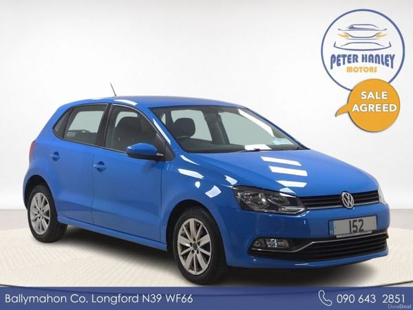 Volkswagen Polo Hatchback, Petrol, 2015, Blue