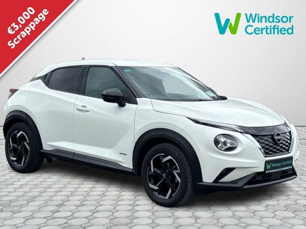 Nissan Juke SUV, Petrol Hybrid, 2024, White