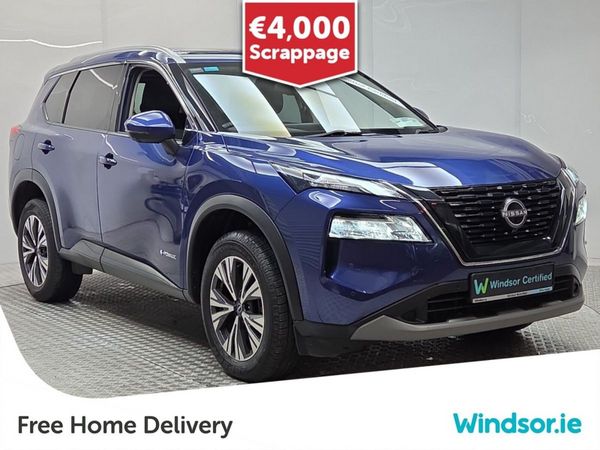 Nissan X-Trail SUV, Petrol Hybrid, 2023, Blue
