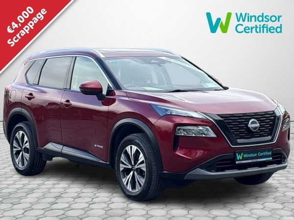 Nissan X-Trail SUV, Petrol Hybrid, 2024, Red
