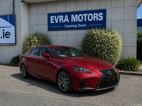 Lexus IS Saloon, Petrol Hybrid, 2017, Red