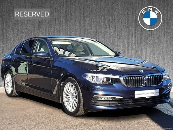 BMW 5-Series Saloon, Petrol Plug-in Hybrid, 2019, Blue