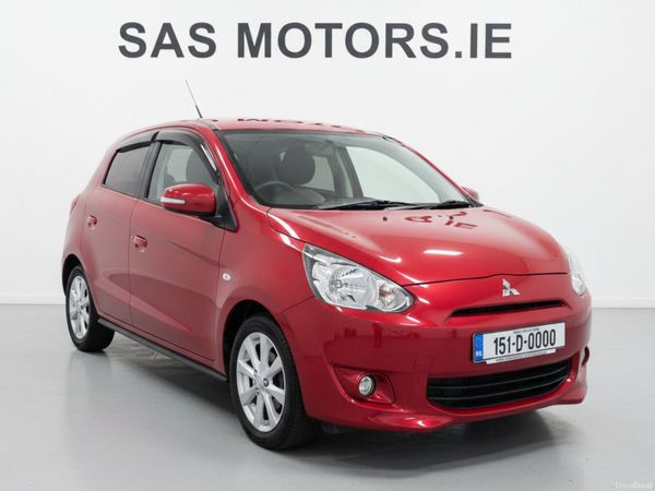 Mitsubishi Mirage Hatchback, Petrol, 2015, Red