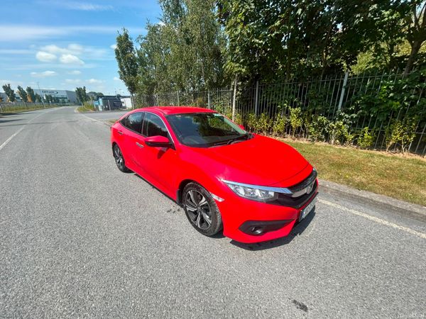 Honda Civic Saloon, Diesel, 2018, Red