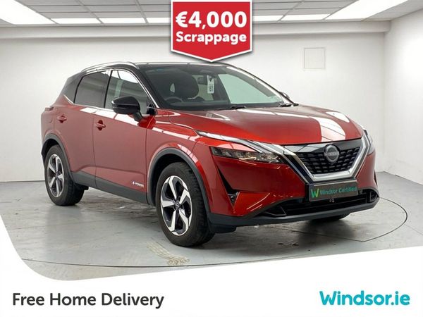 Nissan Qashqai MPV, Petrol Hybrid, 2024, Red