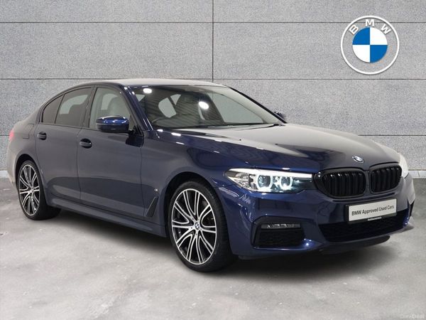 BMW 5-Series Saloon, Petrol Plug-in Hybrid, 2019, Blue