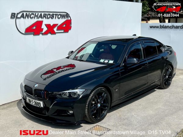 BMW 3-Series Saloon, Petrol Hybrid, 2018, Black