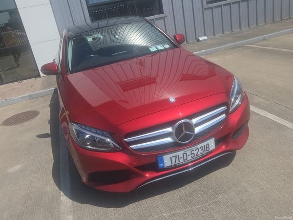 Mercedes-Benz C-Class Saloon, Petrol Plug-in Hybrid, 2017, Red