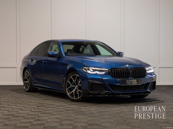 BMW 5-Series Saloon, Petrol Plug-in Hybrid, 2020, Blue