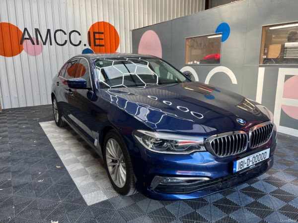 BMW 5-Series Saloon, Petrol Plug-in Hybrid, 2018, Blue