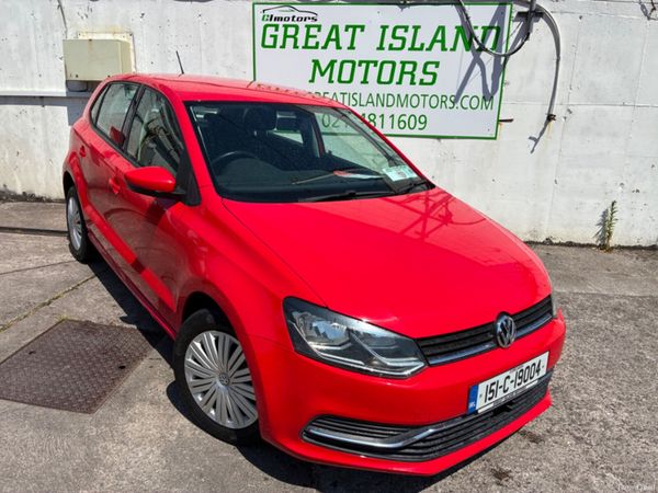 Volkswagen Polo Hatchback, Petrol, 2015, Red
