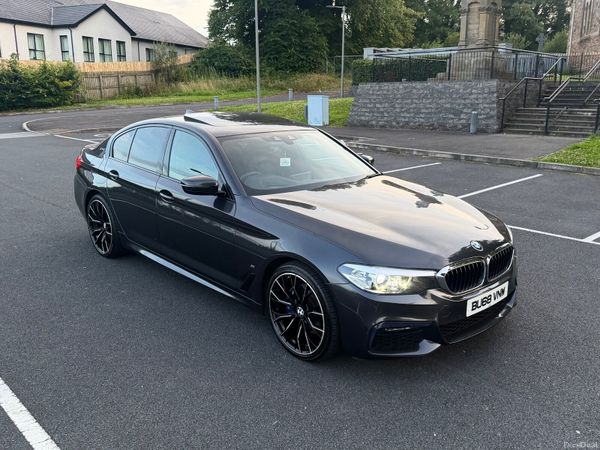 BMW 5-Series Saloon, Petrol Hybrid, 2018, Grey