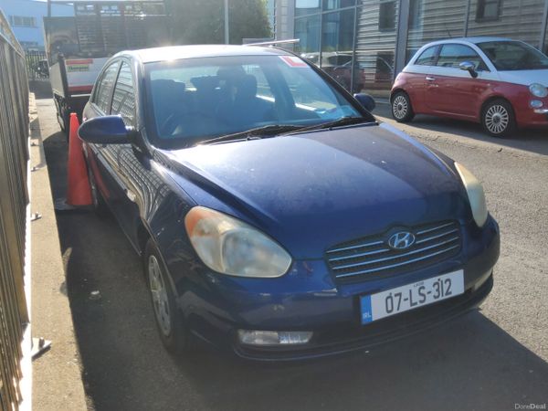 Hyundai Accent Saloon, Petrol, 2007, Blue
