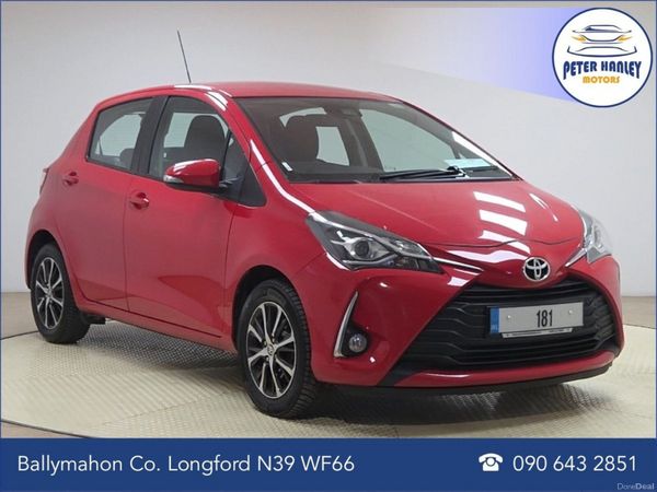 Toyota Yaris Hatchback, Petrol, 2018, Red