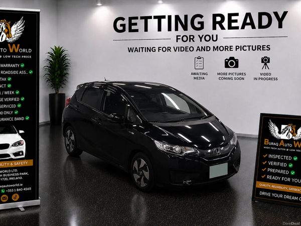 Honda Fit Hatchback, Petrol Hybrid, 2014, Black