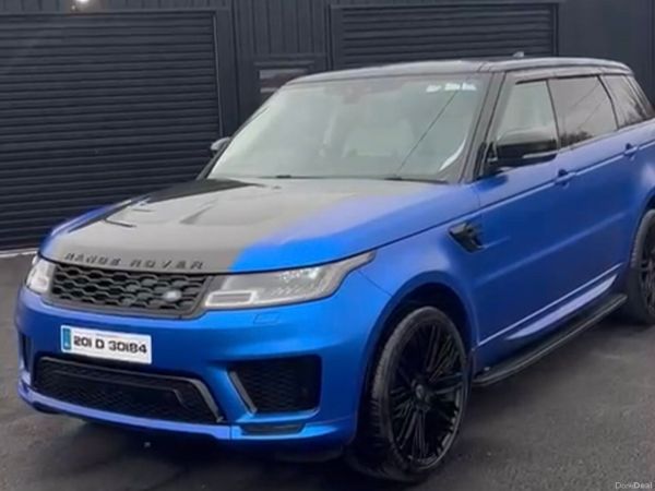 Land Rover Range Rover Sport SUV, Petrol Plug-in Hybrid, 2020, Blue