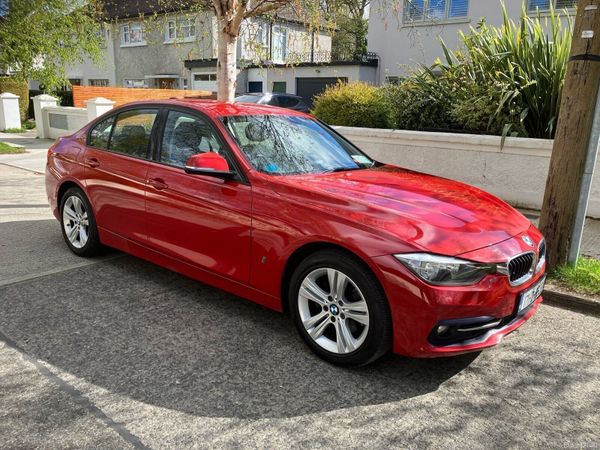 BMW 3-Series Saloon, Petrol Plug-in Hybrid, 2017, Red