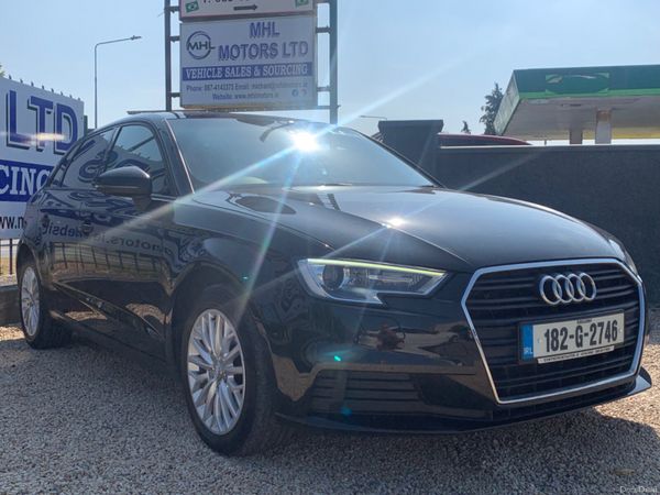 Audi A3 Hatchback, Diesel, 2018, Black
