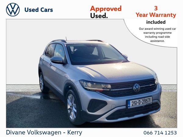 Volkswagen T-Cross SUV, Petrol, 2025, Silver
