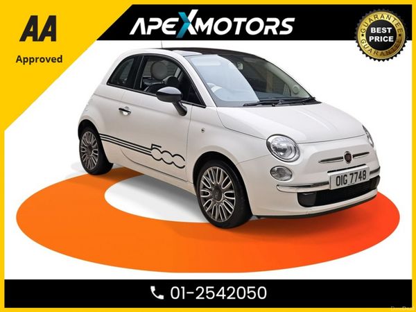 Fiat 500 Hatchback, Petrol, 2015, White