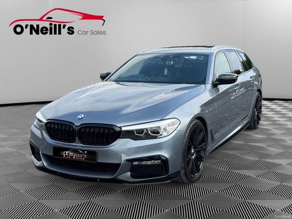 BMW 5-Series Estate, Diesel, 2018, Blue