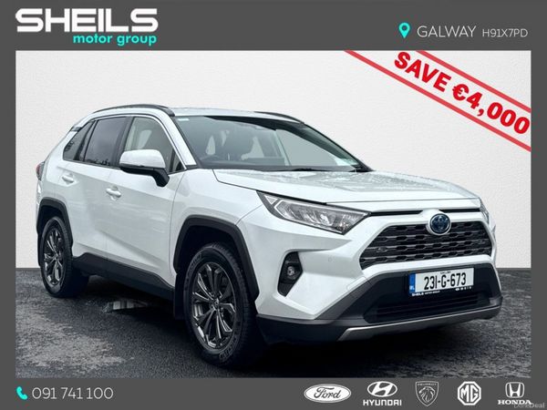Toyota RAV4 SUV, Petrol Hybrid, 2023, White