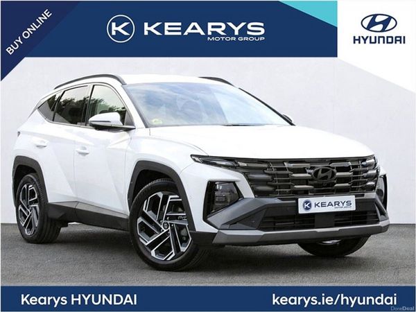 Hyundai Tucson SUV, Petrol Hybrid, 2024, White