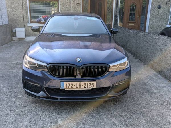 BMW 5-Series Saloon, Petrol Plug-in Hybrid, 2017, Blue